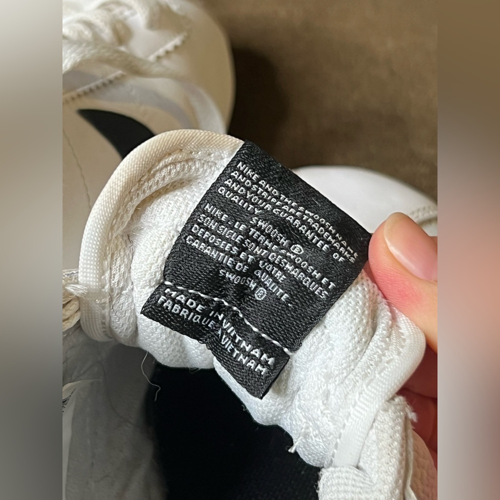 Nike Cortez Leather Women Shoes White Black Basic Classic Athletic Sneakers - Picture 6 of 12